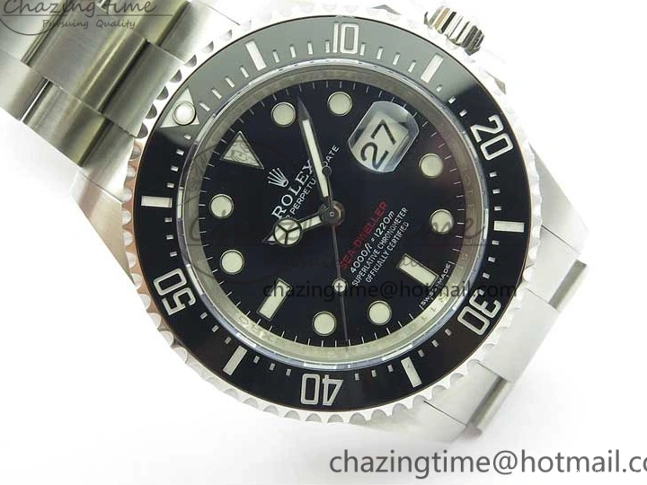1228 Sea-Dweller 2017 Baselworld 126600 Noob 1:1 Best Edition Black Dial on SS Bracelet A2836 V Effortless 3065